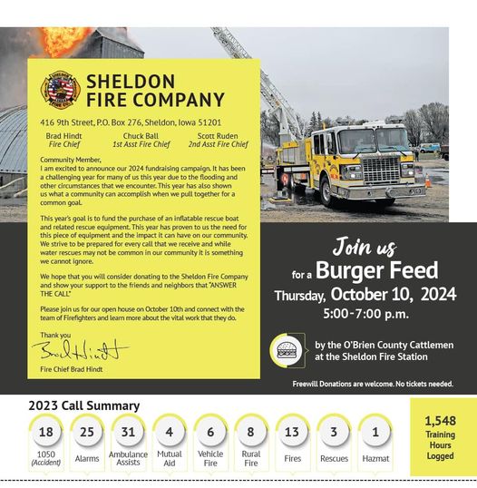 Burger Feed at the Fire Station. Thursday, October 10; 5pm - 7pm