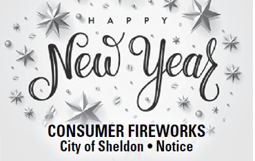 Winter Fireworks are allowed only between the hours of 12:00 p.m. on New Years Eve, December 31 and 12:30 a.m. on New Year’s Day.